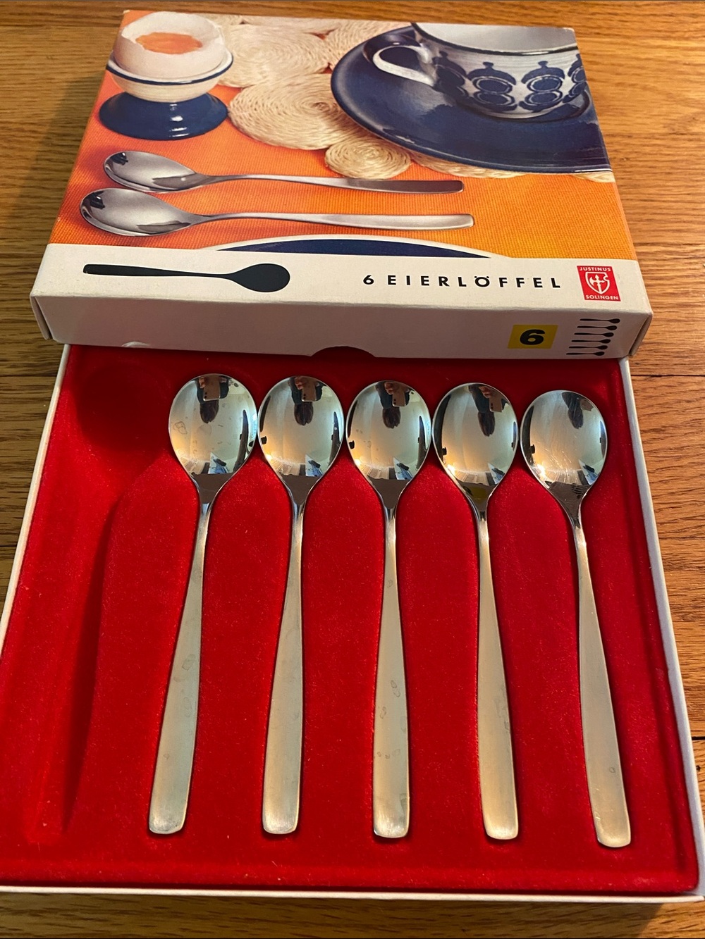 VTG Set of 5 Made in Germany Egg Spoons